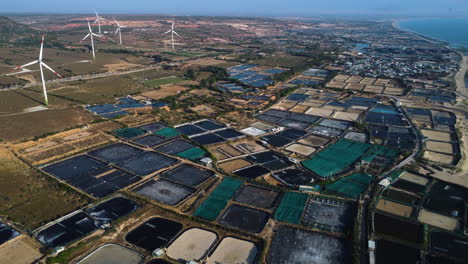 Endless-number-of-shrimp-farming-ponds-near-Vietnam-coastline