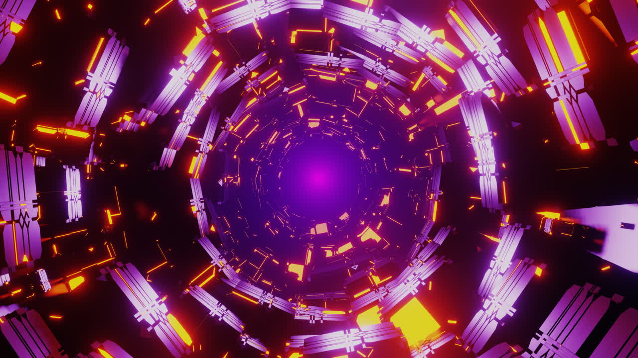 """사이버 공간으로 무한한 바위 터널"""