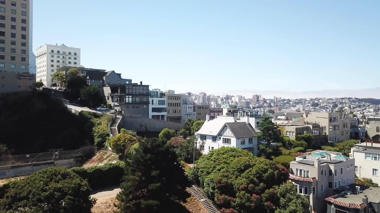샌프란시스코 도시, 캘리포니아의 위에서 보기