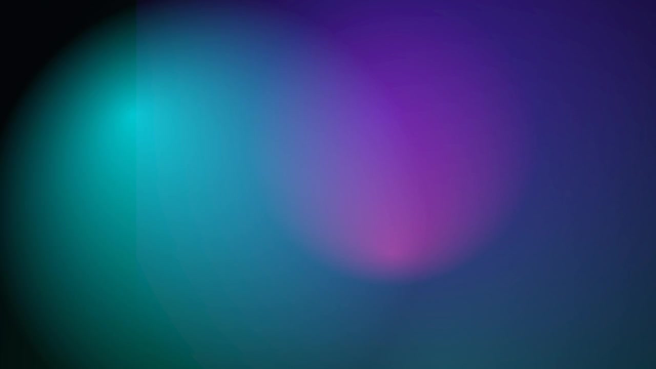 Abstract Motion Background with Soft Glowing Purple and Teal Gradient