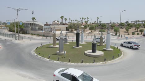 roundabout of harav yoram tomb in netivot