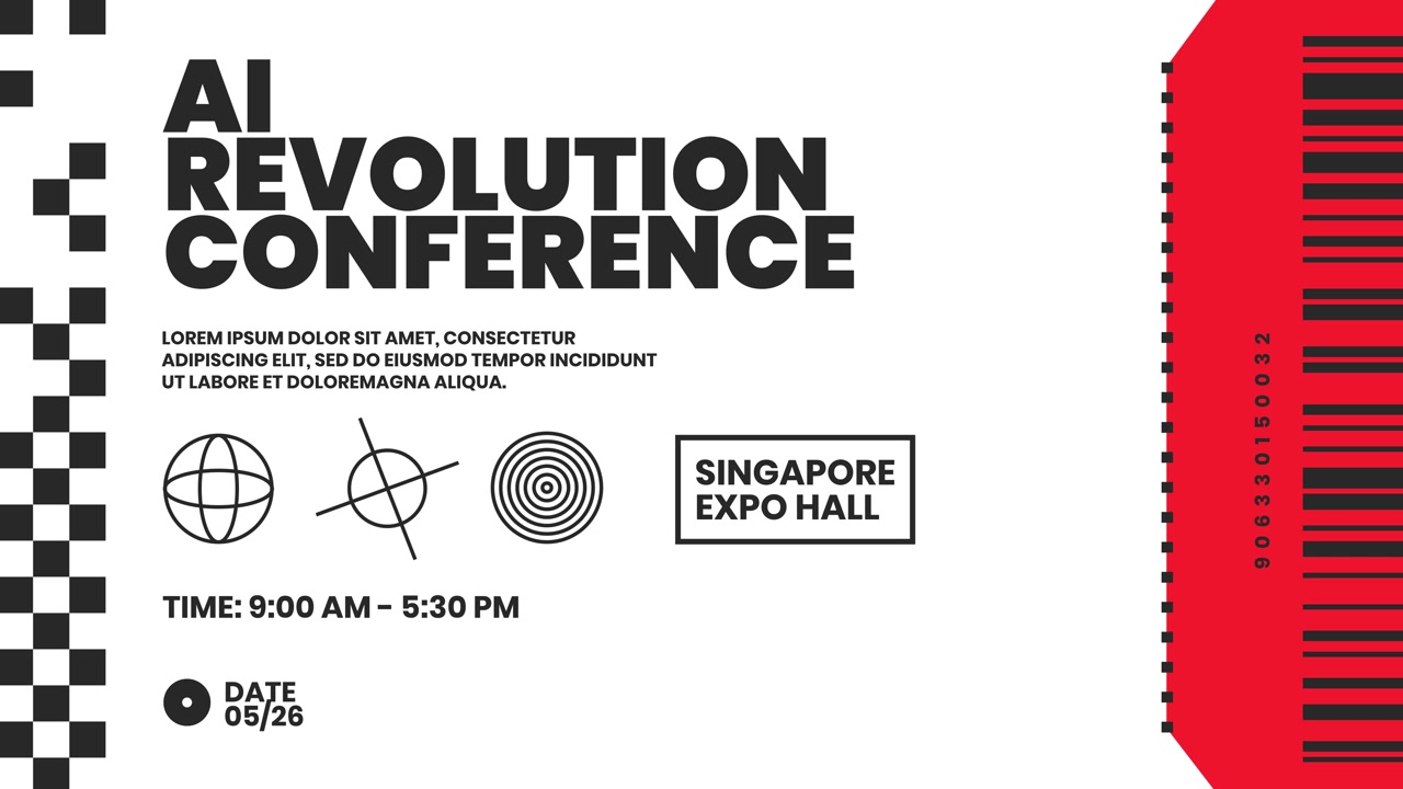 Tech Conference Ticket 01