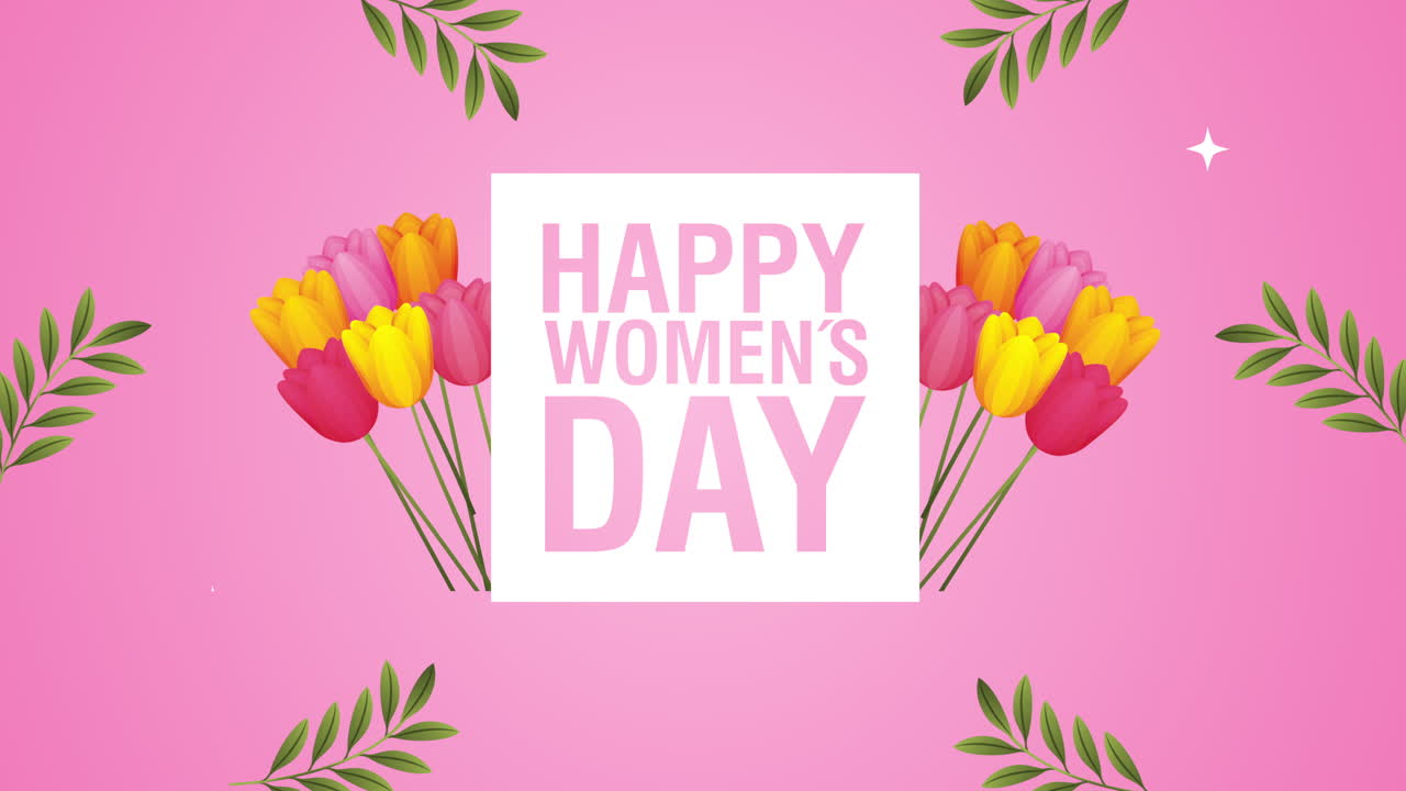 felicità carta di giorno della donna con colori rose fiori