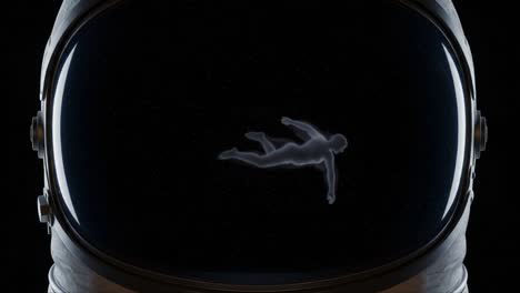 a mysterious figure floating in space: an astronaut's perspective capturing the infinite darkness and depth of the universe beyond earth's atmosphere