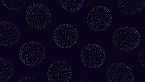 abstract circles dynamic patterns of overlapping colors on a black background