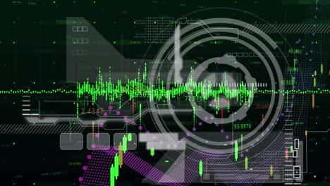 Animation-of-statistics-and-data-processing-over-scope-scanning