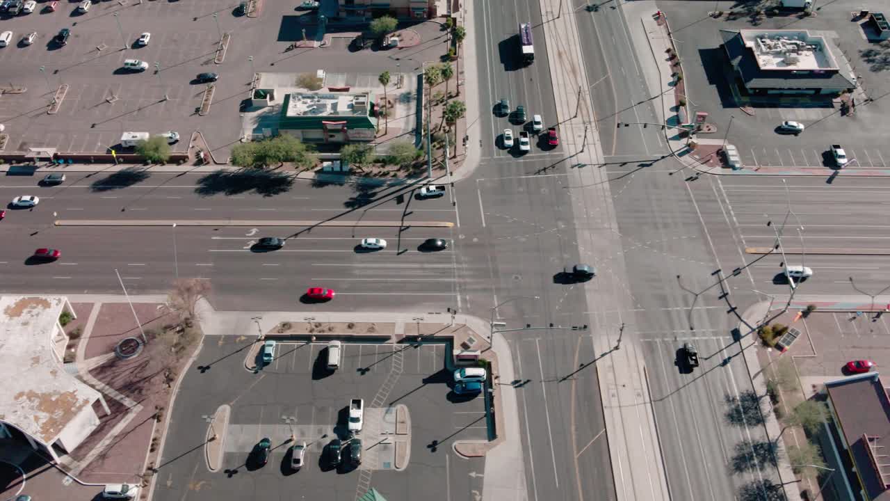 Drone Sweep of Intersection in Mesa Arizona 2024