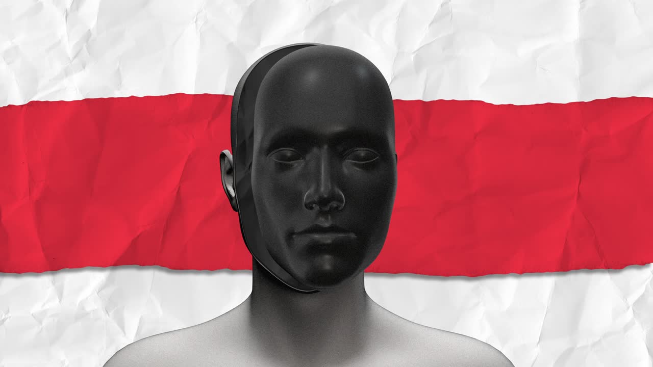 은 종이를 가진 인간 몸의 추상 예술 개념, 창의적인 현대 스 모션 스타일의 현실적인 3d 캐릭터 남자 또는 여자, 그래픽 다채로운 사이키델릭 디자인, 밝은 패션 루프 애니메이션.