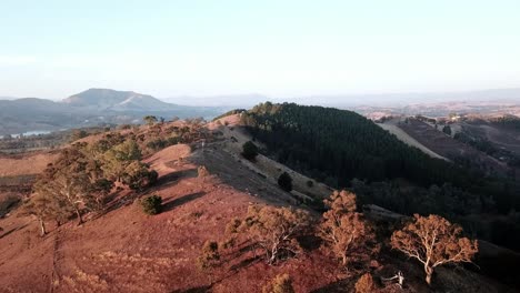 Crecientes-Imágenes-De-Drones-Sobre-El-Paisaje-Cerca-De-Los-Tramos-Superiores-Del-Lago-Eildon,-Cerca-De-Mansfield-En-El-Centro-De-Victoria,-Australia