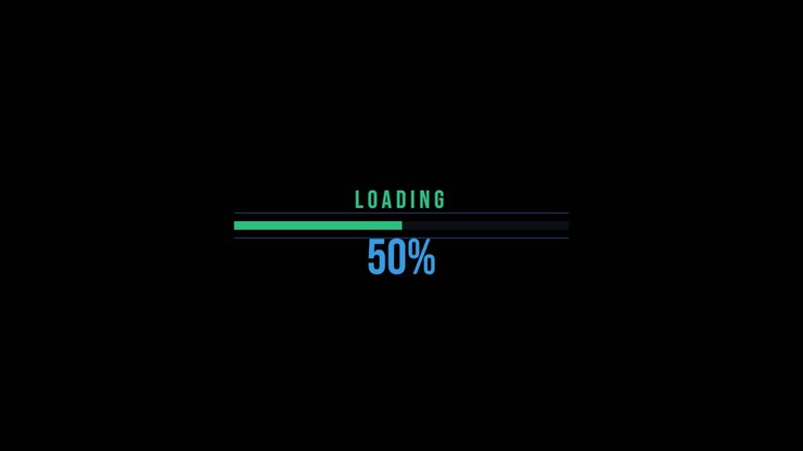 Digital loadingbar med procenttæller