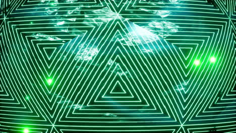 abstract green geometric pattern