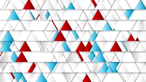 triángulos tecnología geométrica animación de video abstracta