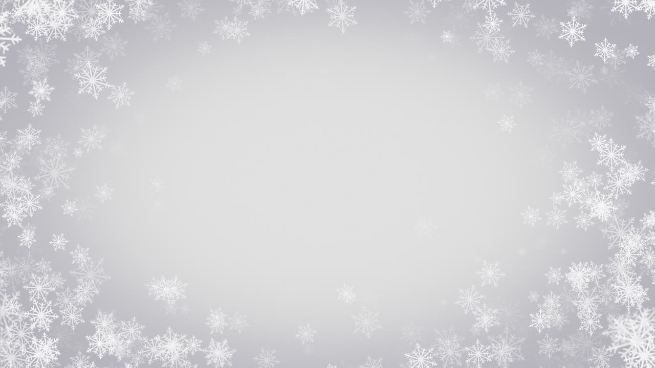 Marco de copos de nieve blancos navideños