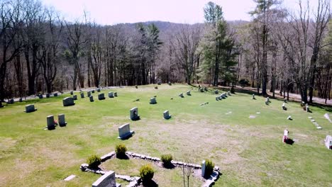 Aerial-Cemetery-flyover-of-tombstones