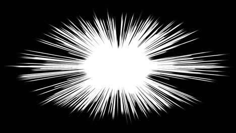 japanese comic material. speed line, effect line, concentration line. cartoon concentrated line loop animation. manga speed frame. black and white radial lines. high speed.