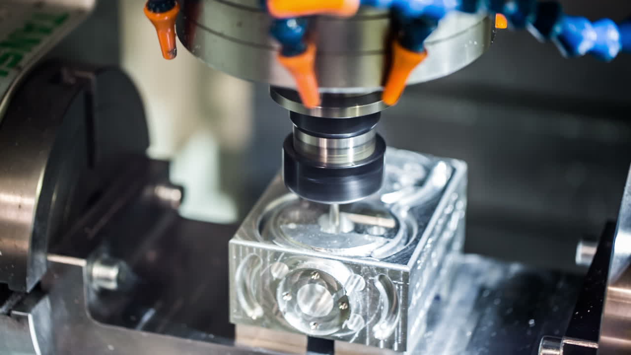 금속 가공 cnc 밀링 머신.