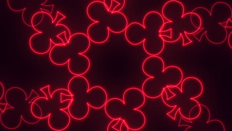 Romantic-red-heart-pattern-on-black-ideal-for-valentine's-day-cards