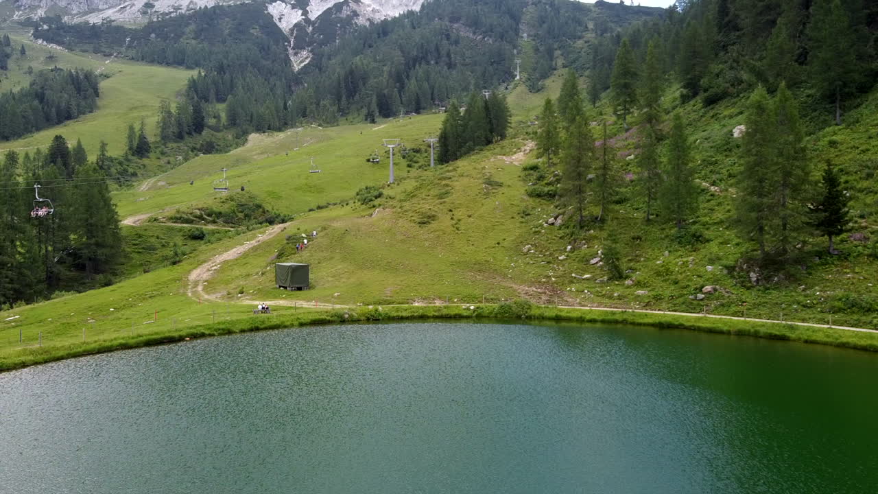 el paisaje austriaco visto desde el aire