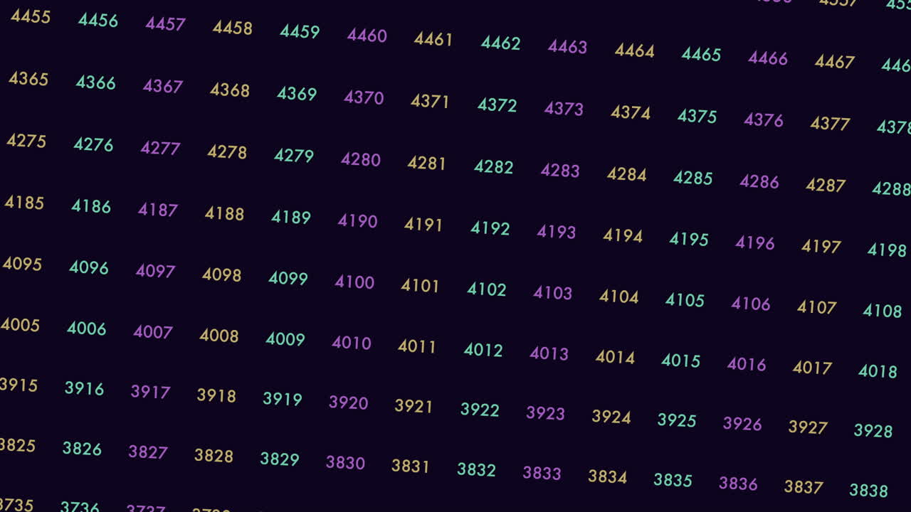 código binario digital con números aleatorios de neón en la pantalla de la computadora