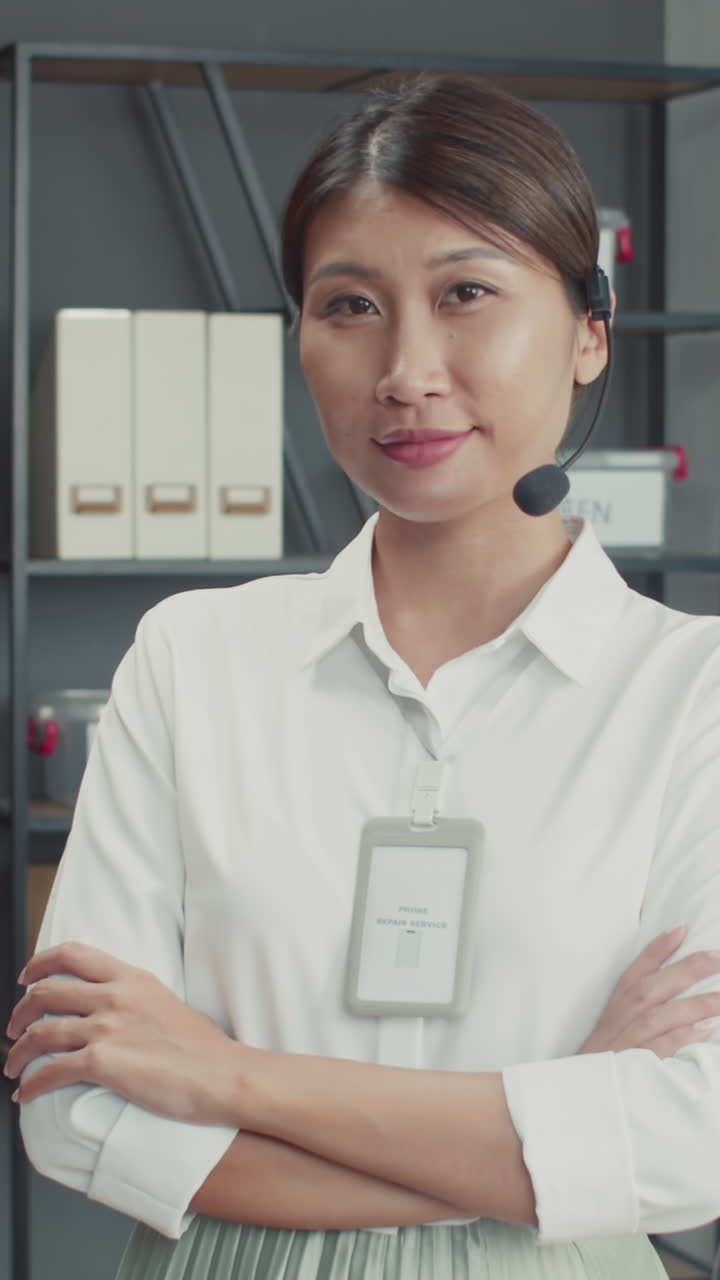Repair Center Specialist Posing for Camera