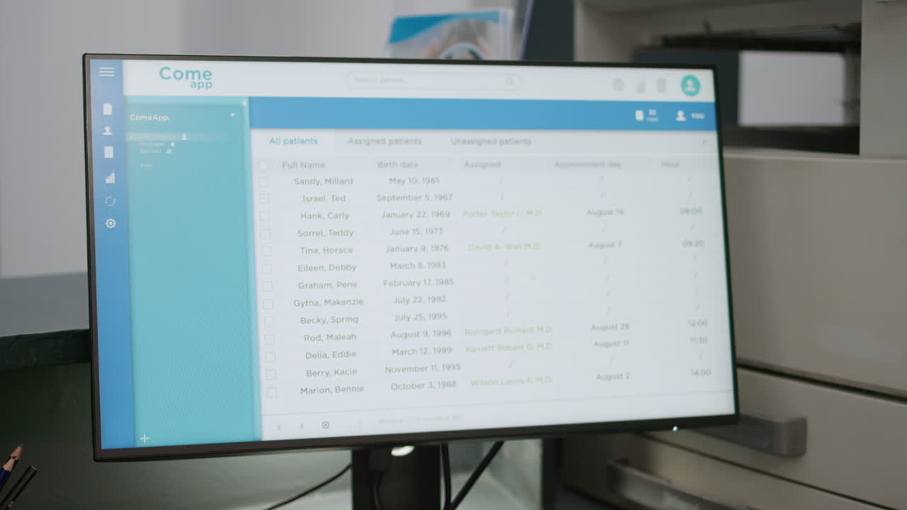 Office Setup with Computer and Printer