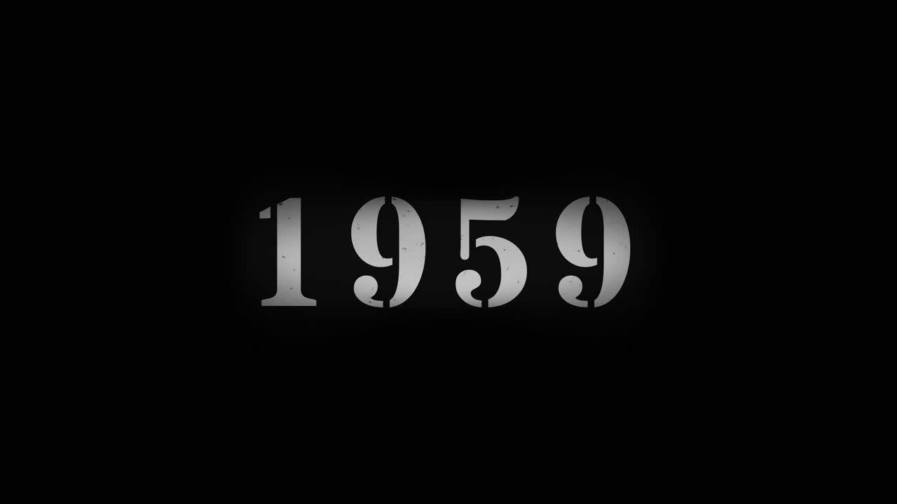 Changing Years Countdown with Stencil Numbers on Black