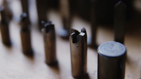 close-up of various watch repairing tools