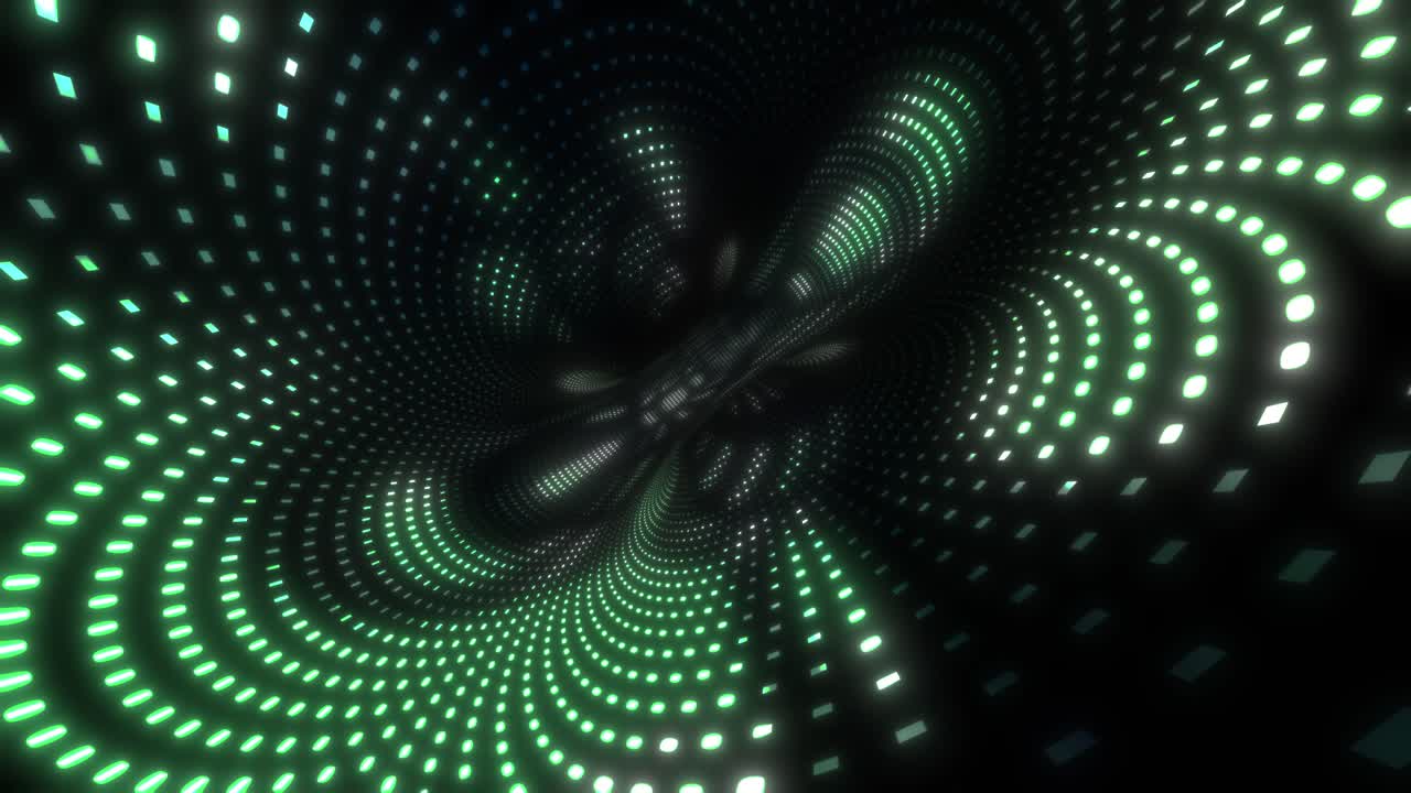 Abstract Glowing Tunnel