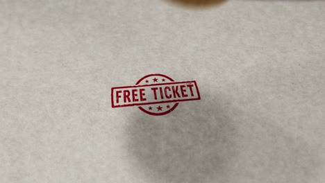 free ticket stamp and stamping loop animation