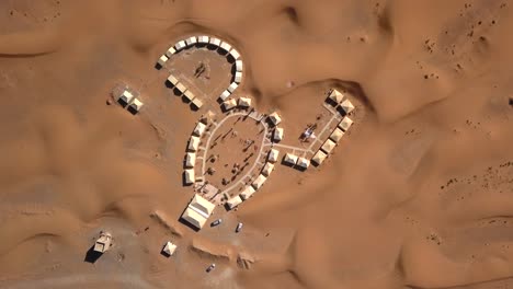 AERIAL:-Luxury-Campsite-Sahara-Desert