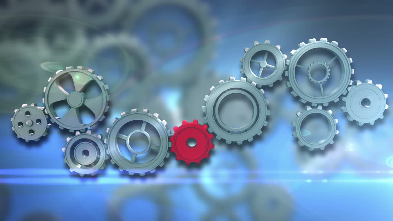 engranajes y ruedas giratorias