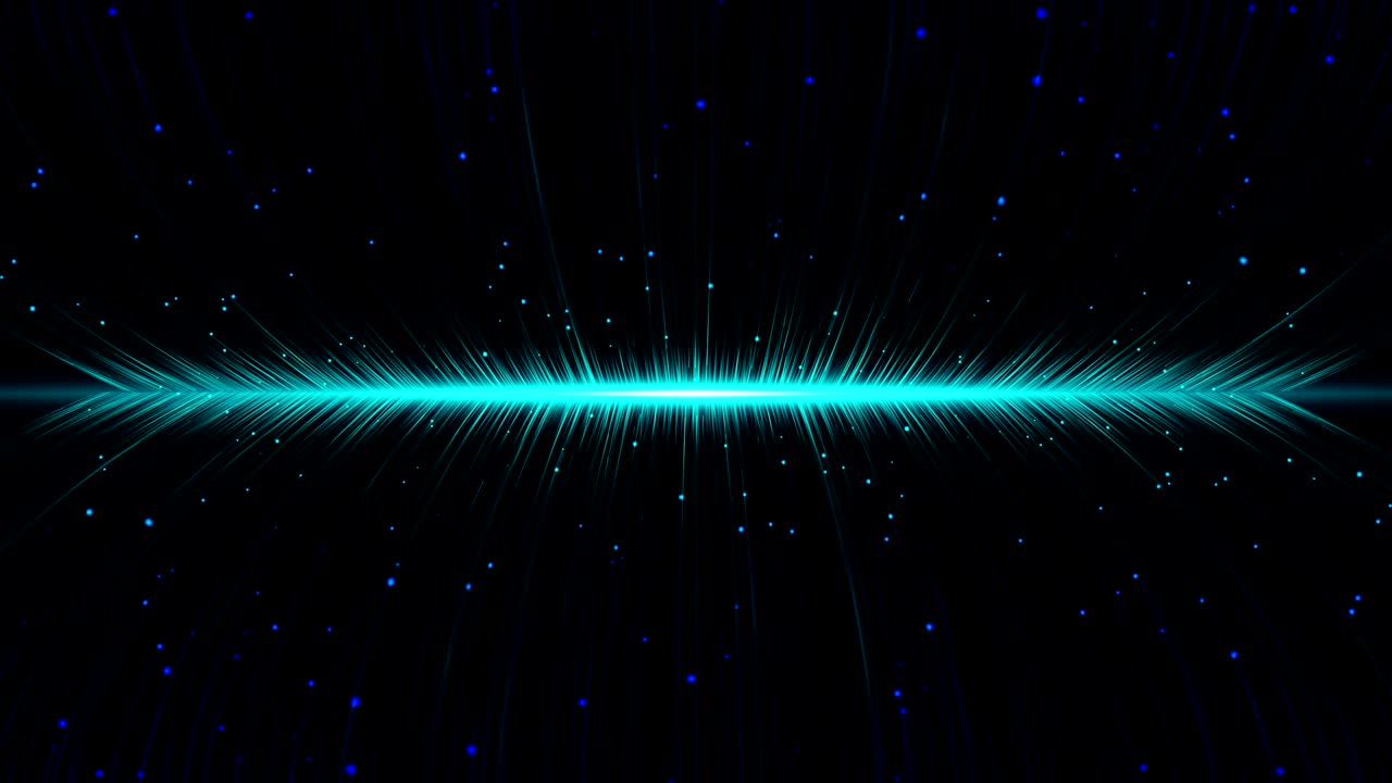 las partículas azules de fondo. bucle