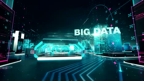 smart data with digital technology concept