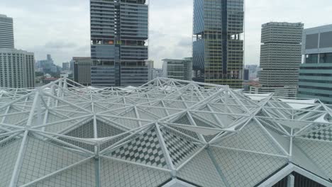 singapore city skyline and convention center