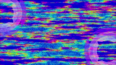 animación del alcance de la exploración rosa sobre los ruidos de la pantalla sobre fondo azul