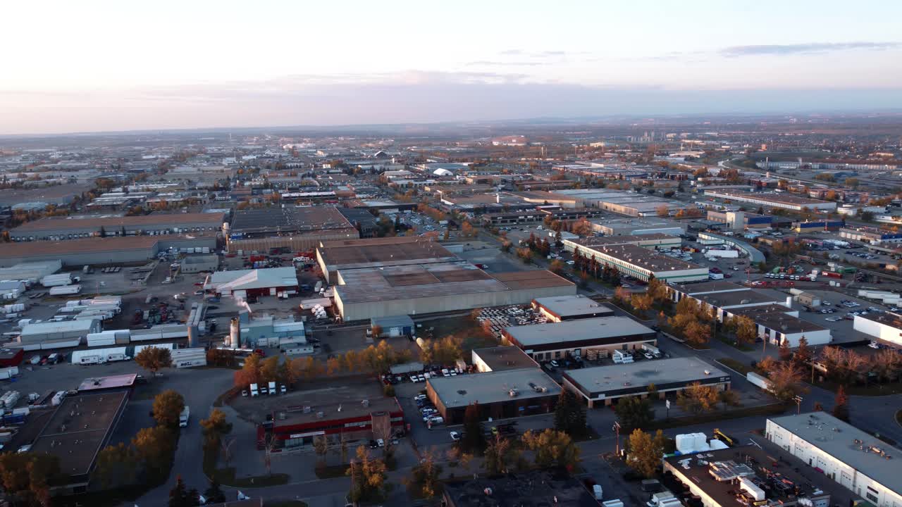 промышленная зона калгари с воздуха