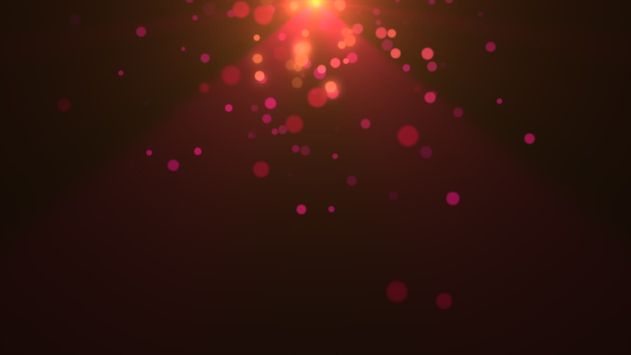 partículas abstractas voladoras y en movimiento y bokeh redondo 1