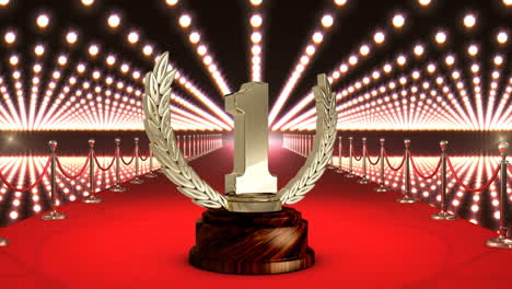 trophy on red carpet video