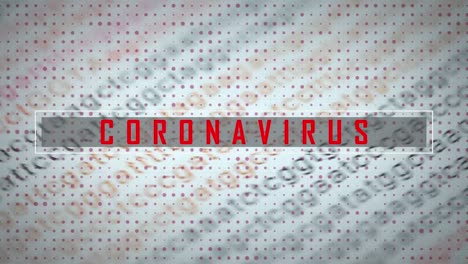 Coronavirus-text-against-letters-on-paper-spinning
