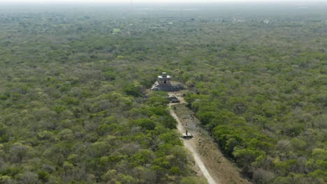 dzibilchaltun maya culture archeological site the jungle, yucatan, mexico