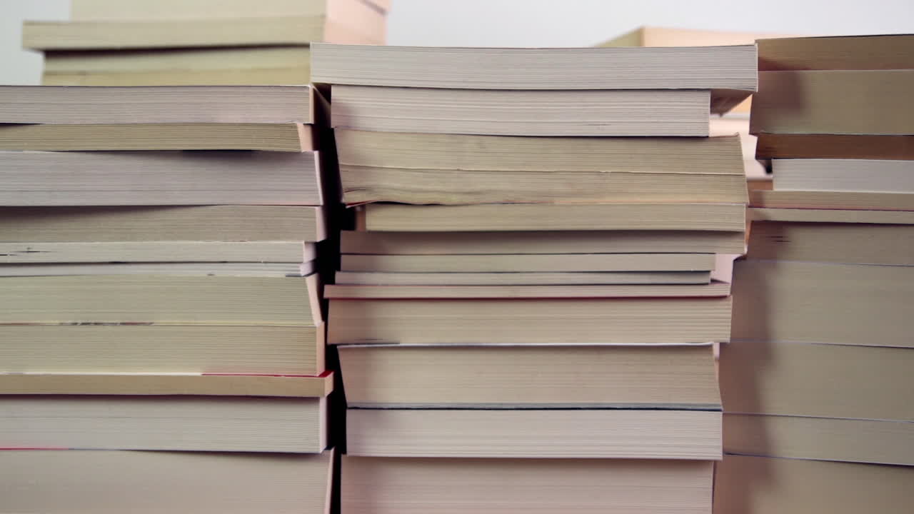 Books Disappear From Bookshelves Timelapse