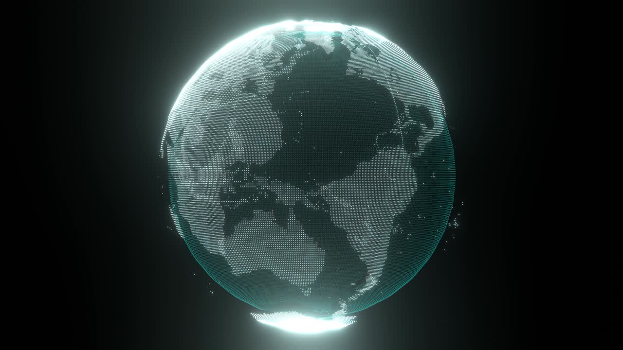 el planeta tierra girando.