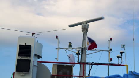 philippine flag on the deck