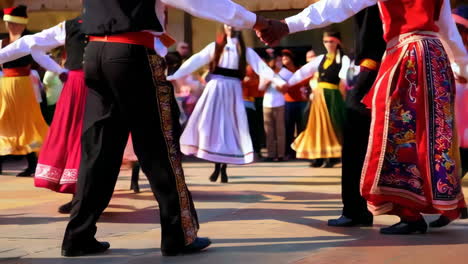 folk dance performance in traditional costumes