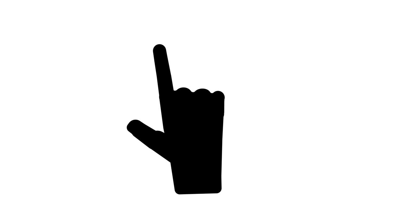 Finger or forefinger swipes from left to right multiple times. Animation 4k