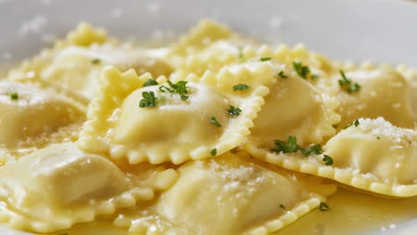 delicious italian tortellini with parmesan and herbs