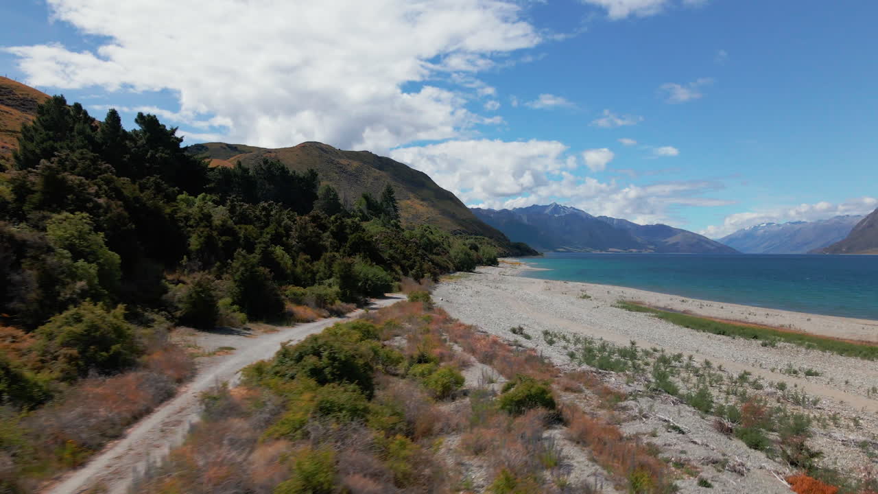 Stunning Lake and Mountain Landscape in New Zealand