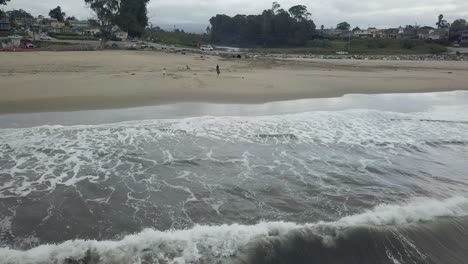 beach in santa cruz california aerial