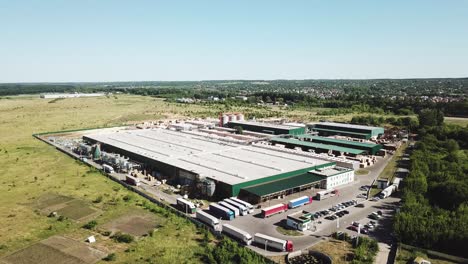 aerial footage of a large industrial complex