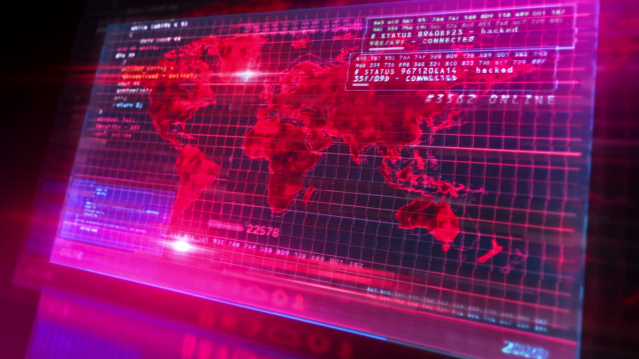 mapa del globo terrestre en una pantalla digital